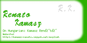 renato kamasz business card